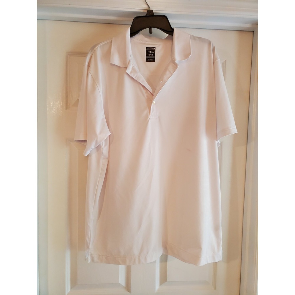 Page & Tuttle Size L Cool Swing Golf‎ Shirt White